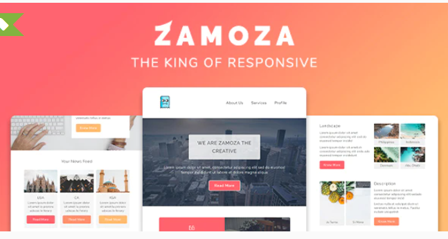 Zamoza Responsive Multipurpose Email Template