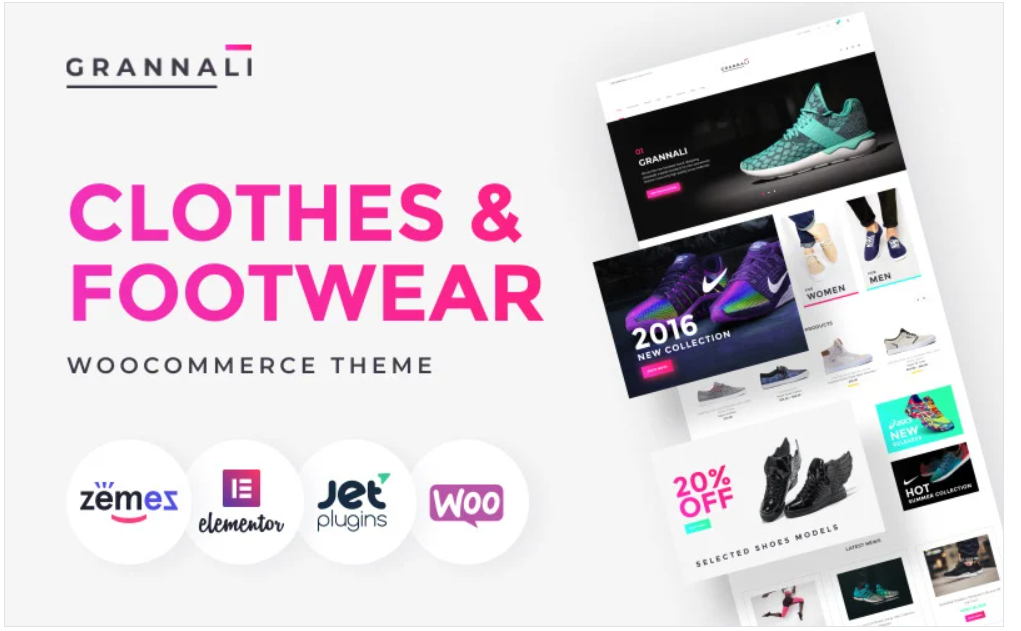 GrannaLi Clothes Footwear WooCommerce Theme