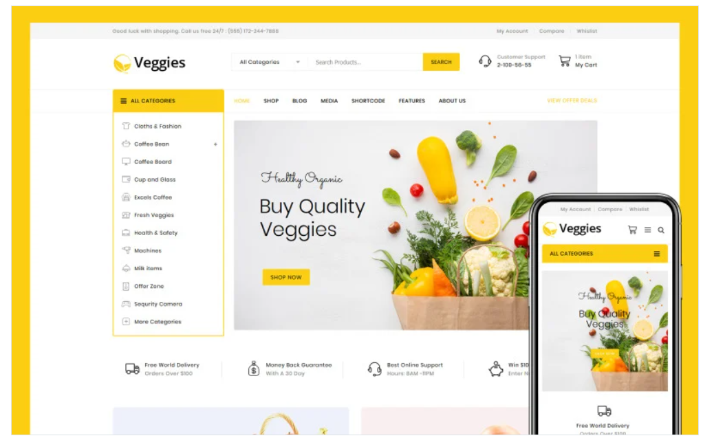 Veggies Multipurpose WooCommerce Theme