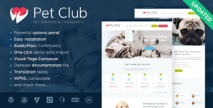 Pets Club – Pet Shop Breeding Veterinary WordPress Theme