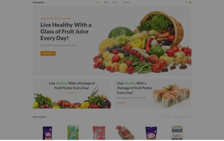 Grocerino Grocery Store WooCommerce Theme