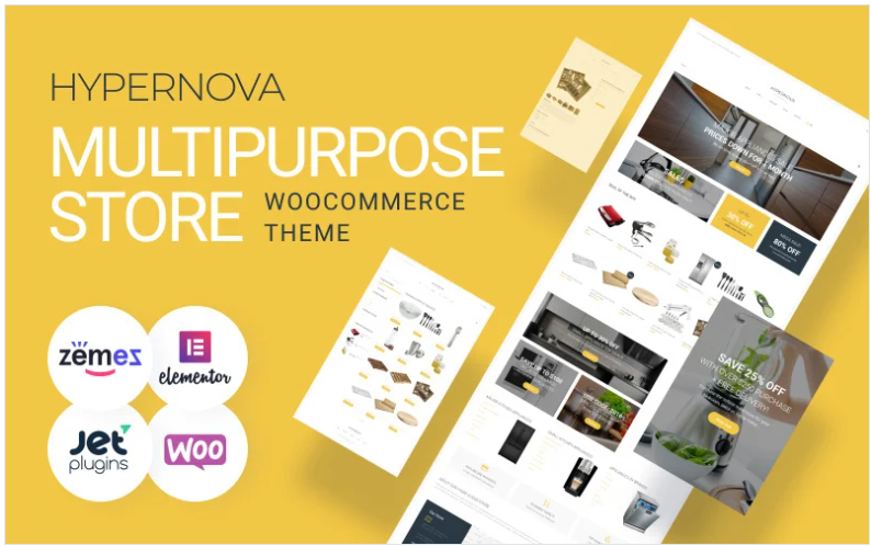 Hypernova Store Multipurpose Minimal Elementor WooCommerce Theme