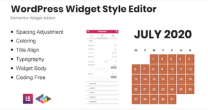 WordPress Widget Style Editor Elementor Addon