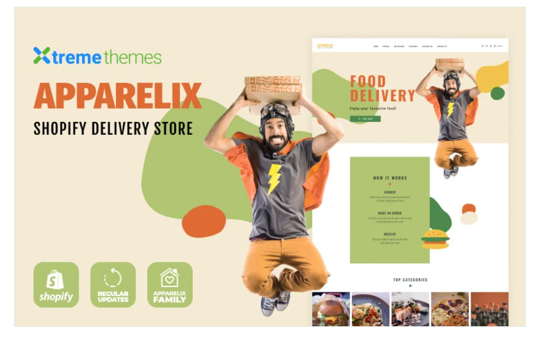 Apparelix Food Delivery Shopify Theme