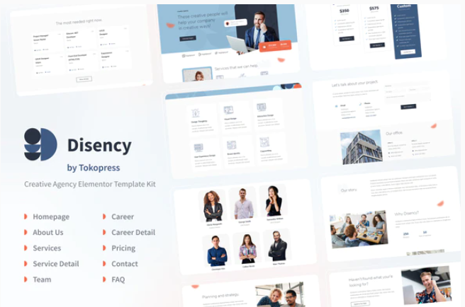 Disency Agency Elementor Template Kit 1