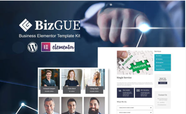 BizGUE Business Elementor Template Kit