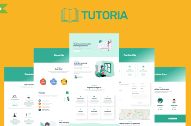 Tutoria Education Online Courses Elementor Template Kit