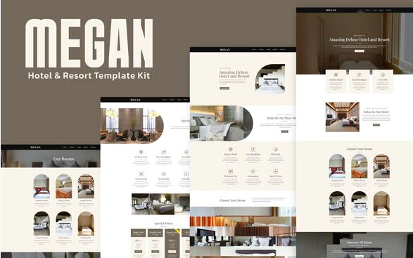 Megan Hotel Booking Template Kit