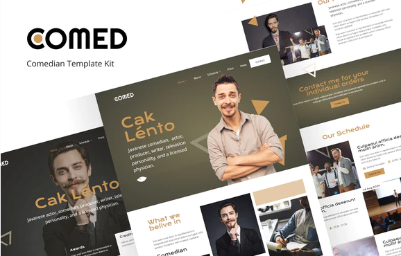 Comed Comedian elementor Template Kit