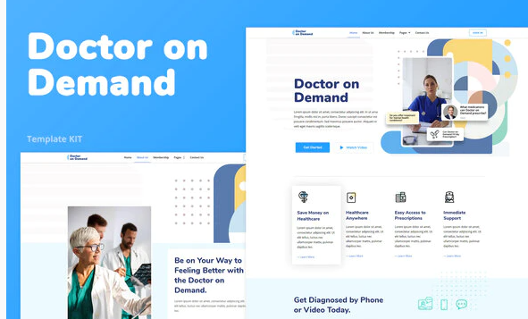 Doctor on Demand – Online Consultations Elementor Template Kit