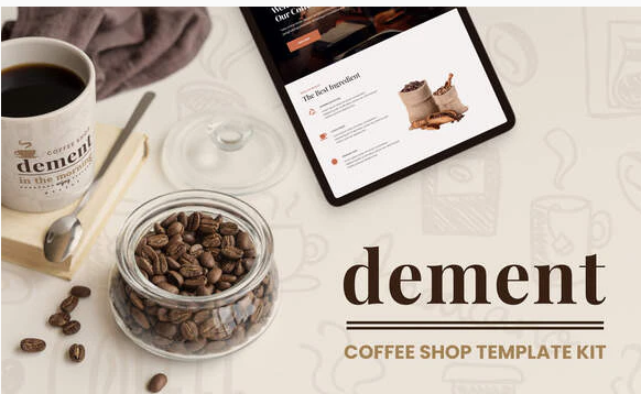 Dement Coffee Shop Elementor Template Kit