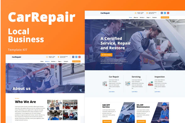 CarRepair Local Business Template Kit