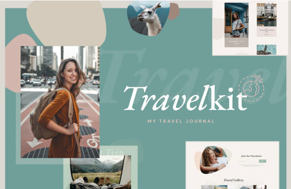 TravelKit Journal Blog Template Kit for Elementor