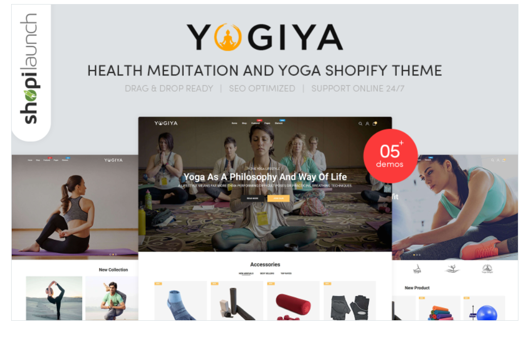 Yogiya Health Meditation And Yoga Shopify Theme