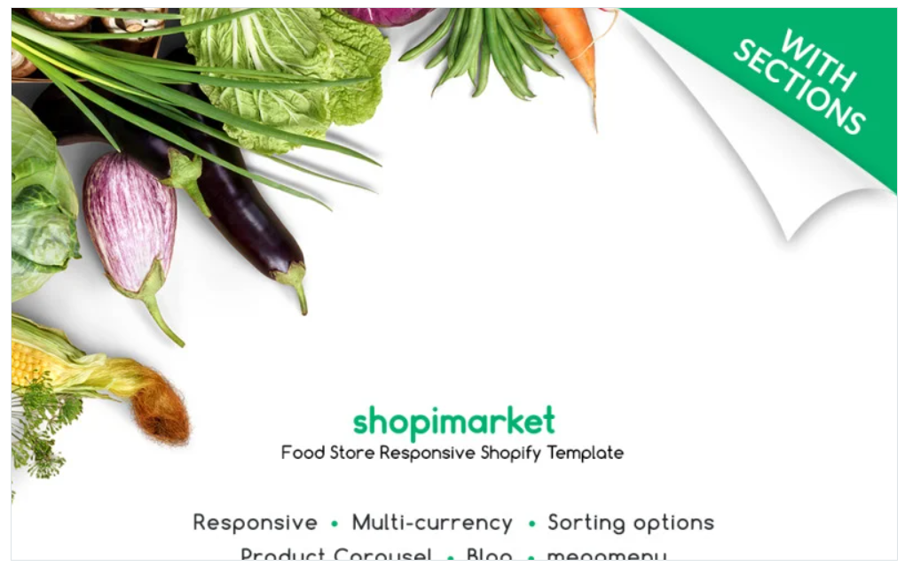 Food Store Responsive Shopify Theme