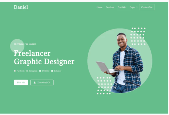 Daniel Personal Freelancer Elementor Template Kit