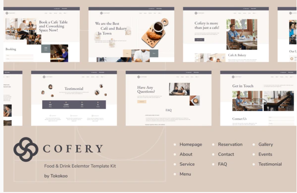 Cofery Restaurant Cafe Elementor Template Kit