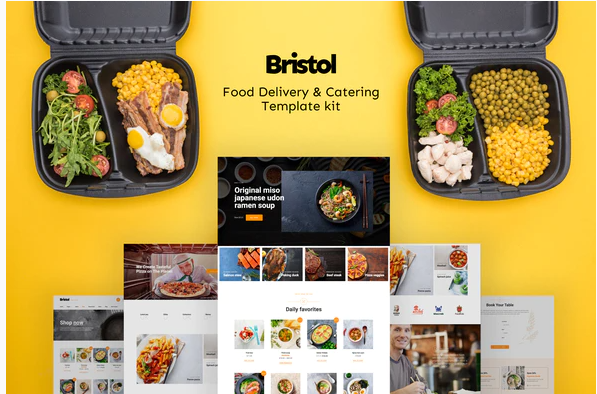 Bristol – Food Delivery Catering Elementor Template Kit