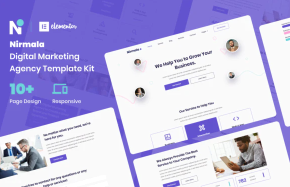 Nirmala Digital Marketing Agency Elementor Template Kit