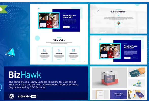 BizHawk Corporate Agency Elementor Template Kit