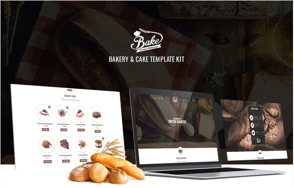 Bake Bakery Cake Elementor Template Kit