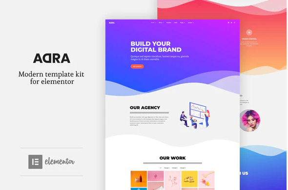 Adra Modern Creative Elementor Template Kit