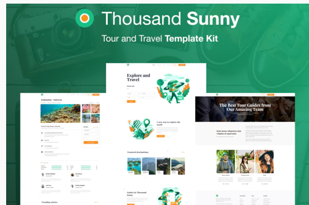 Thousand Sunny Travel Elementor Kit