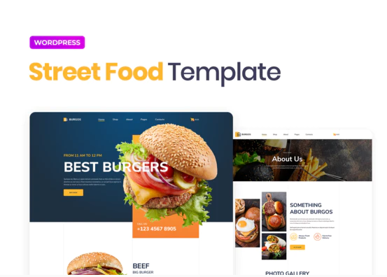 Burgos – Street Food Elementor Template Kit