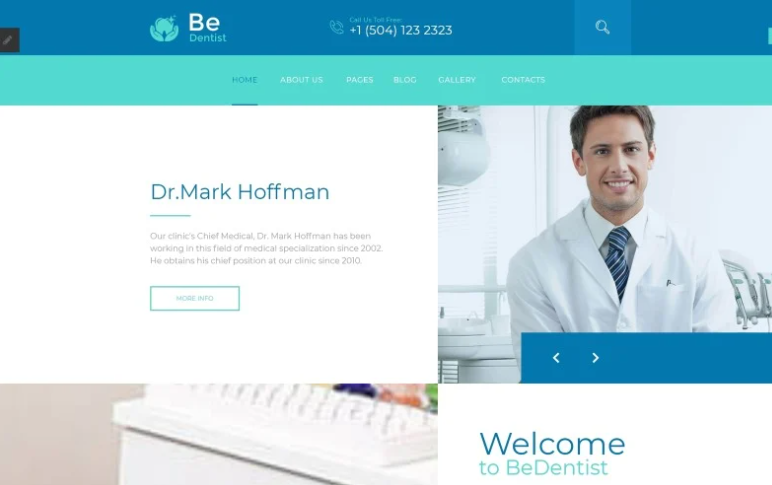 BeDentist Dental Clinic Joomla Template