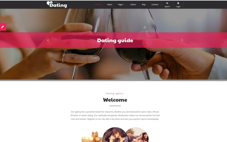 Dating Joomla Template