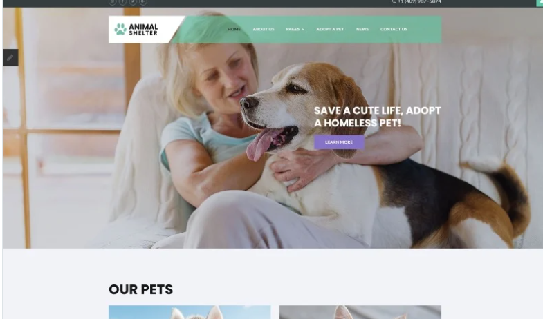 Animal Shelter Joomla Template