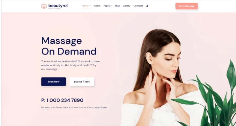 Beautyrel Beauty Salon Joomla Template