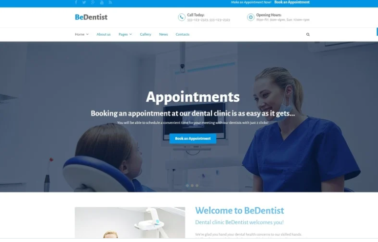 BeDentist Joomla Template