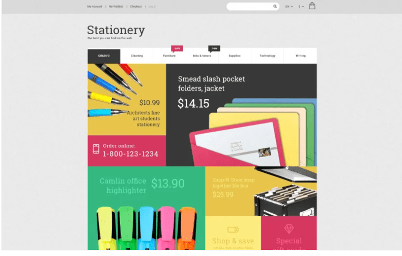 Stationery Store Magento Theme2