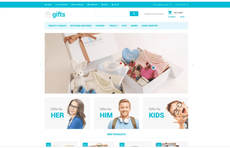 Unique Gifts Magento Theme