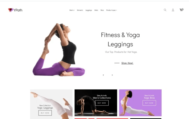 YPath AMP Yoga Store Magento Theme