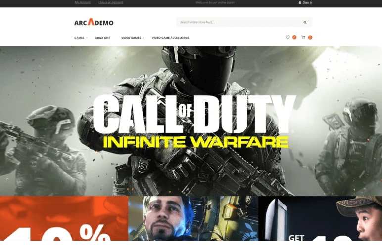 Arcademo Video Games Shop Responsive Magento Theme