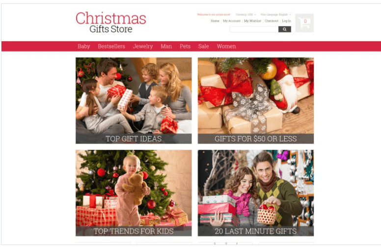 Christmas Gifts Magento Theme