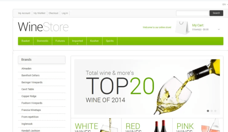 Wine for Your Delight Magento Theme