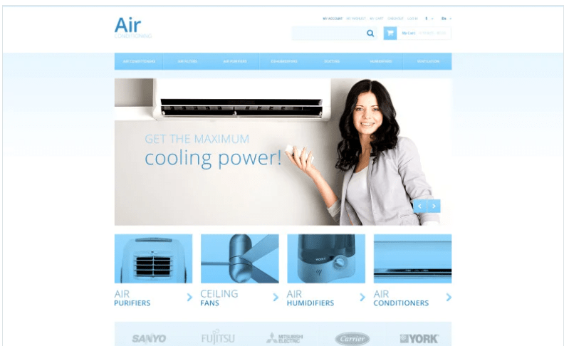 Air Conditioners Magento Theme