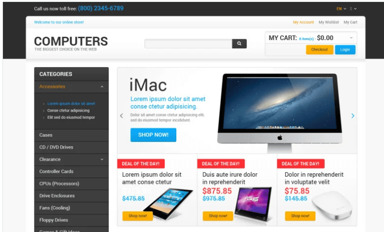 Best Computers on the Net Magento Theme