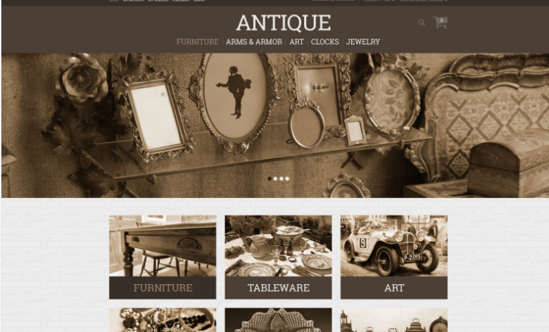 Antique Store Magento Theme