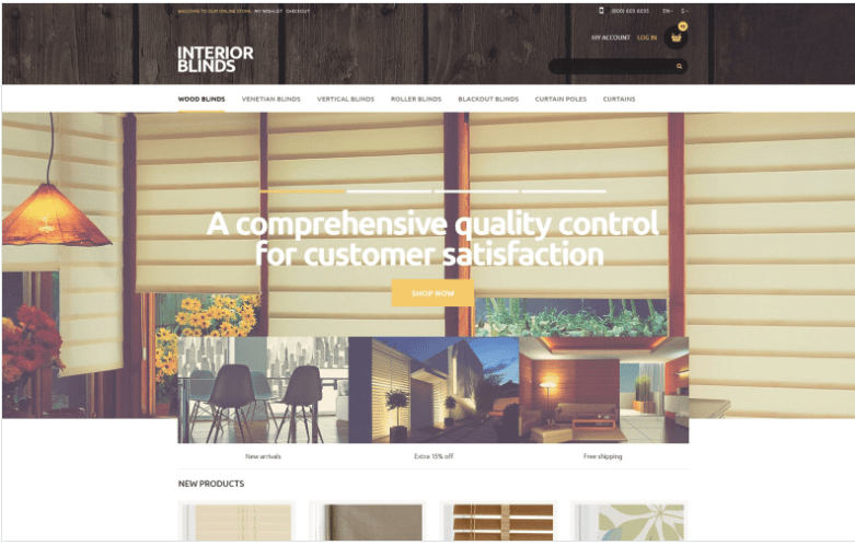 Beautiful Curtains Magento Theme