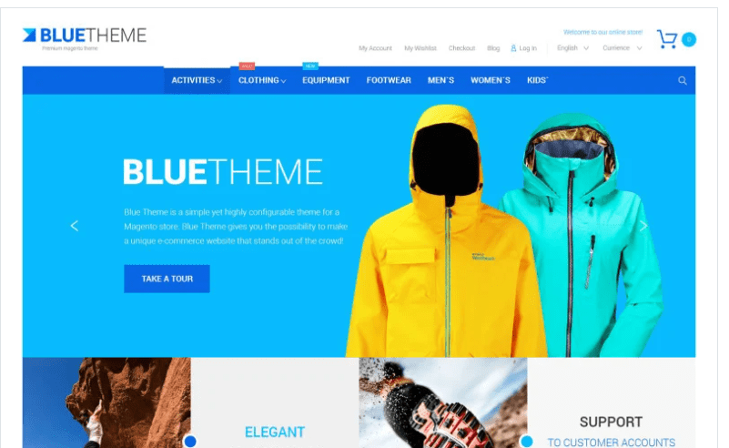 Blue Magento Theme