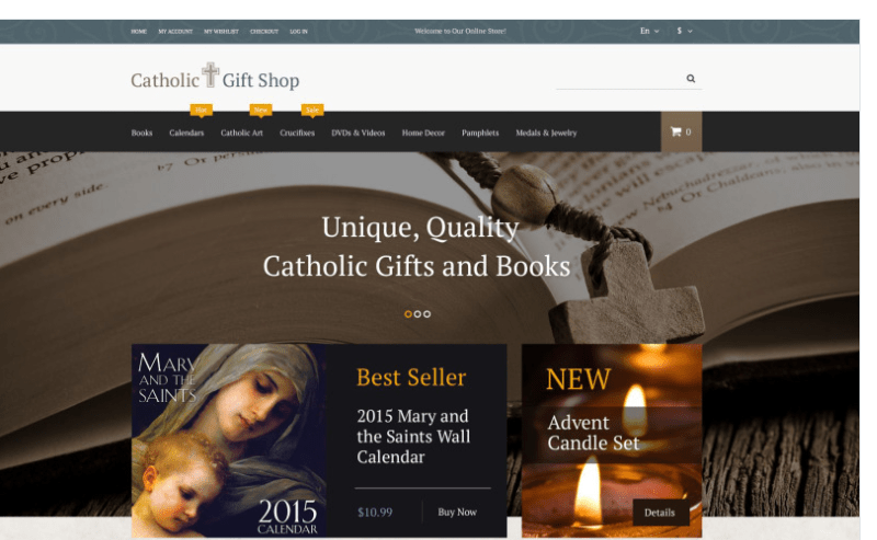 Catholic Gifts Magento Theme