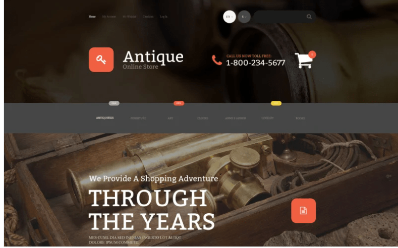 Antique Magento Theme