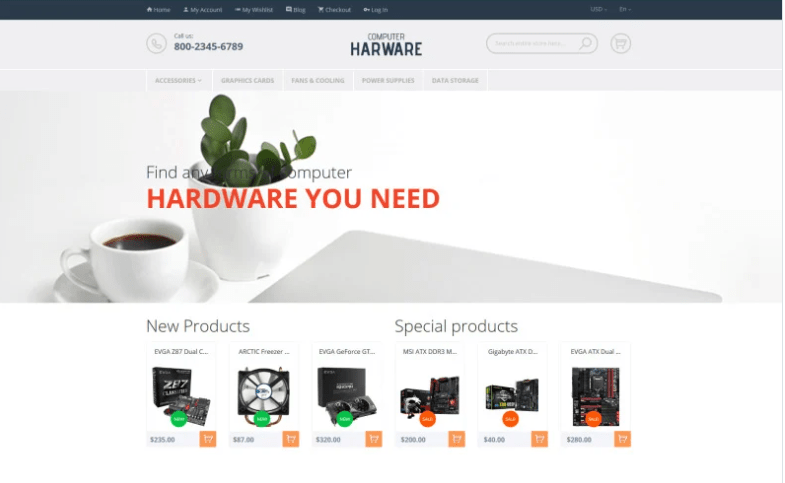 Computer Hardware Magento Theme.2