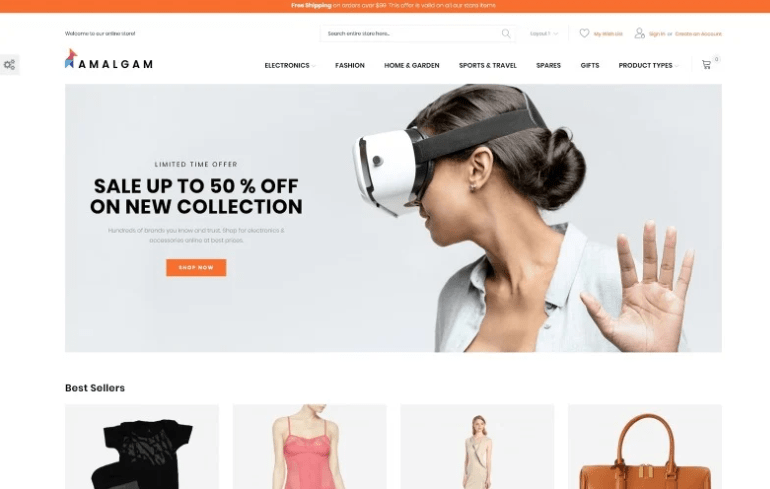 Amalgam Wholesale Magento Theme 1