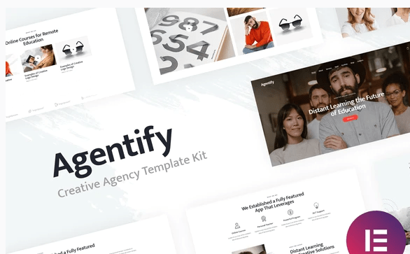 Agentify Personal Portfolio for Creatives Elementor Template Kit