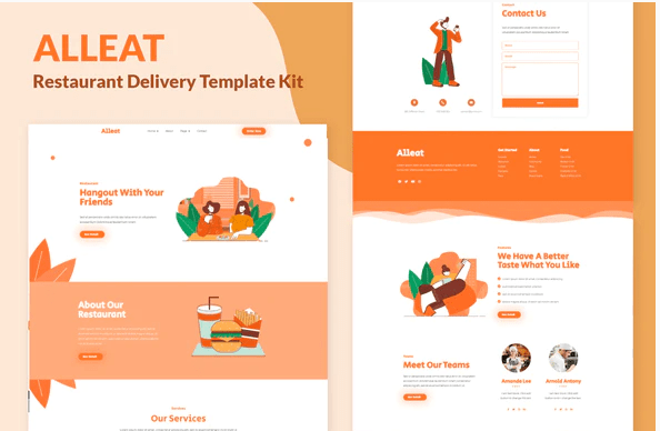 Alleat Restaurant Elementor Template Kit